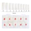 500pcs/Box Natural Style Nail Capsules Artificial Tips Full Cover Nails French Manicure False Nail for Beauty Salon Women