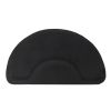3‚Ä≤x 4.5‚Ä≤x 1/2" Beauty Salon Semicircle Anti-fatigue Salon Mat (Round Outside And Round Inside) Black