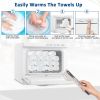 Hot Towel Warmer for Facials Massage, Esthetician Towel Heating Cabinet White, Aluminum Chamber, Salon Beauty Spa Barbershop Equipment