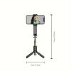 Handheld Stabilizer Bluetooth Selfie Stick Beauty Fill-in Light Anti-Shake VLOG Single-Axis Mini Stabilizer