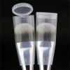 Makeup Brush with Lid, Fibrous Bristle Broom-shaped Foundation Brush Beauty Tools