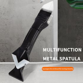 Multi-Functional Special Glue Beauty Seam Glue Scraper Burr Trimming Cleaning Silicone Scraper Glue Magic Tool Glass Glue Scrape (Color: Metal head scraping  shovel plastic ware five pieces set)