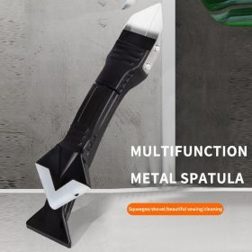 Multi-Functional Special Glue Beauty Seam Glue Scraper Burr Trimming Cleaning Silicone Scraper Glue Magic Tool Glass Glue Scrape (Color: Metal head scraping shovel plastic ware five pieces set)