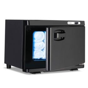 Hot Towel Warmer for Facials Massage, Esthetician Towel Heating Cabinet Black, Aluminum Chamber, Salon Beauty Spa Barbershop Equipment (Color: AS Picture)