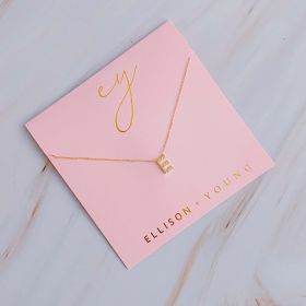 Understated Beauty Initial Necklace (Initial: E)