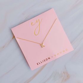 Understated Beauty Initial Necklace (Initial: K)