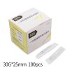 50pcs Painless small needle painless beauty ultrafine 30G * 4mm ; 30G * 13mm ; 30G * 25mm syringes Korean Needles Eyelid Tools