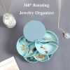 1pc Jewelry Stand Holder; Jewelry Display Tray; Jewelry Storage Box Multilayer Rotating Plastic Jewelry Stand Earrings Ring Box Cosmetics Beauty Conta