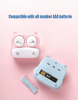 FlutterGlow Mini Beauty BrowWash: Portable Electric VibeLens Cleaner & Makeup Mover